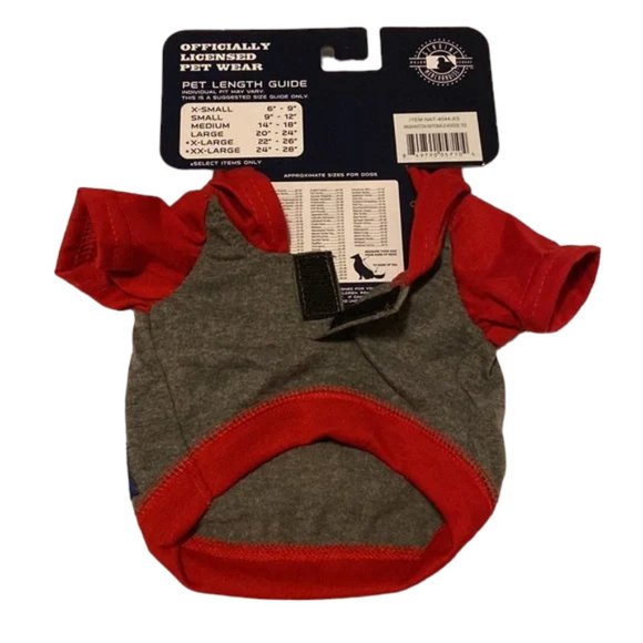 New Washington Nationals Pets First Sports Team Dog Hoodie T-Shirt | Size XS - Picture 6 of 7